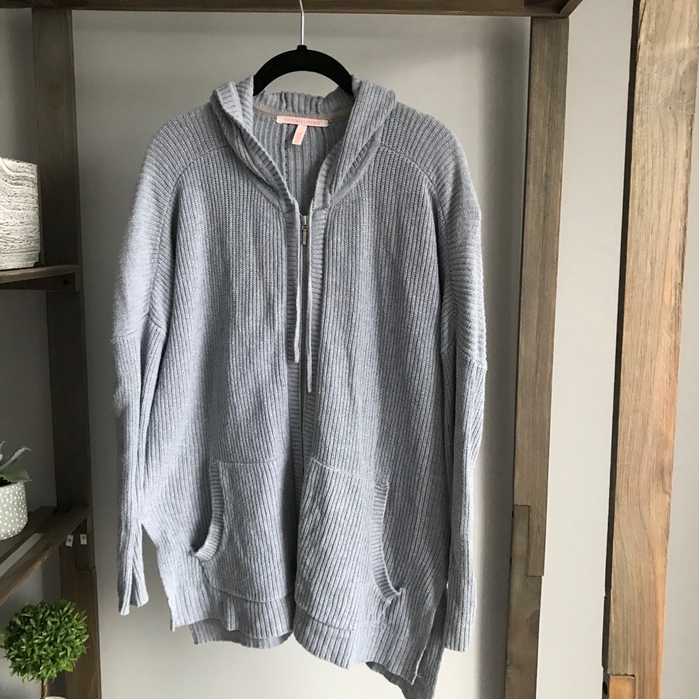 Victoria Secret Baby Blue Cozy Knitted Sweatshirt
